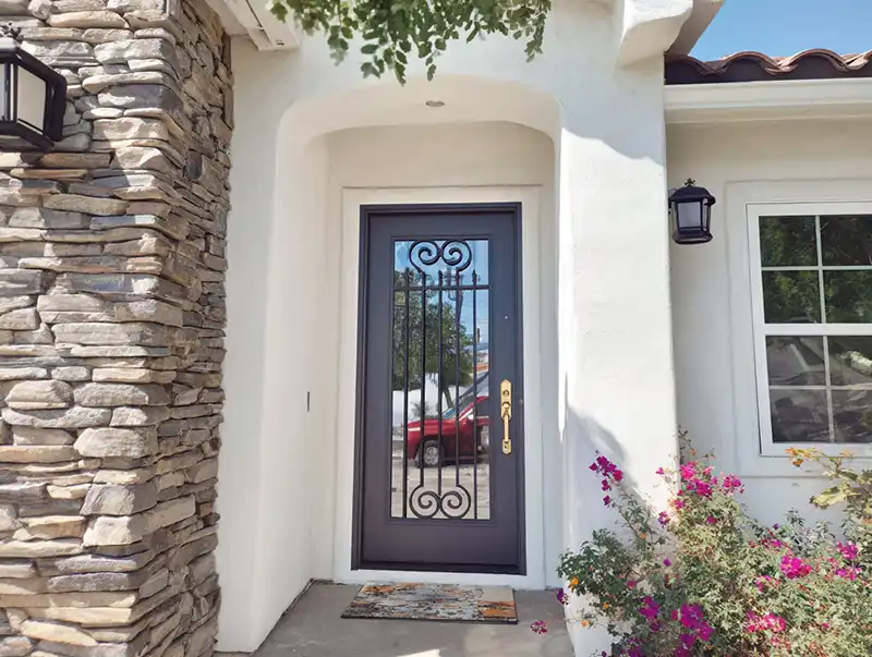 Beautiful security entry door alternative