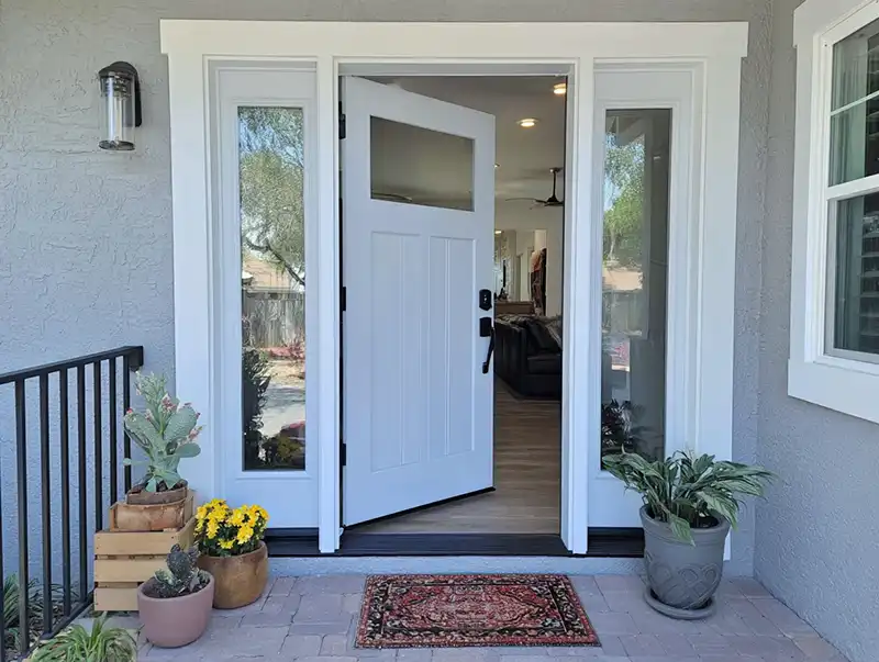 Durable and stylish steel entry door