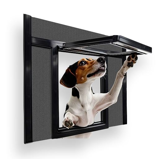 Durable pet-resistant screen for storm door.