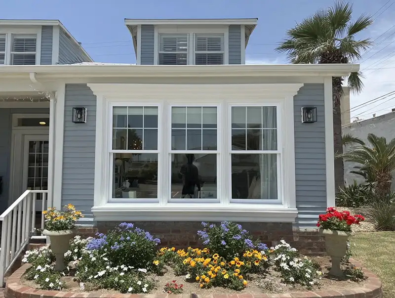 Beautiful double-hung window in a Florida home