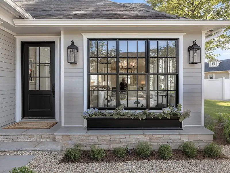 Beautiful double-hung window in a Florida home